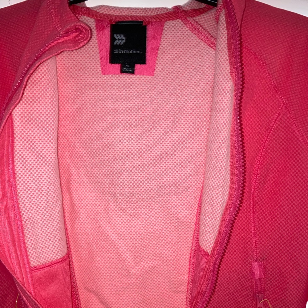 All in Motion Girls Pink Hooded Jacket - Picture 4 of 7
